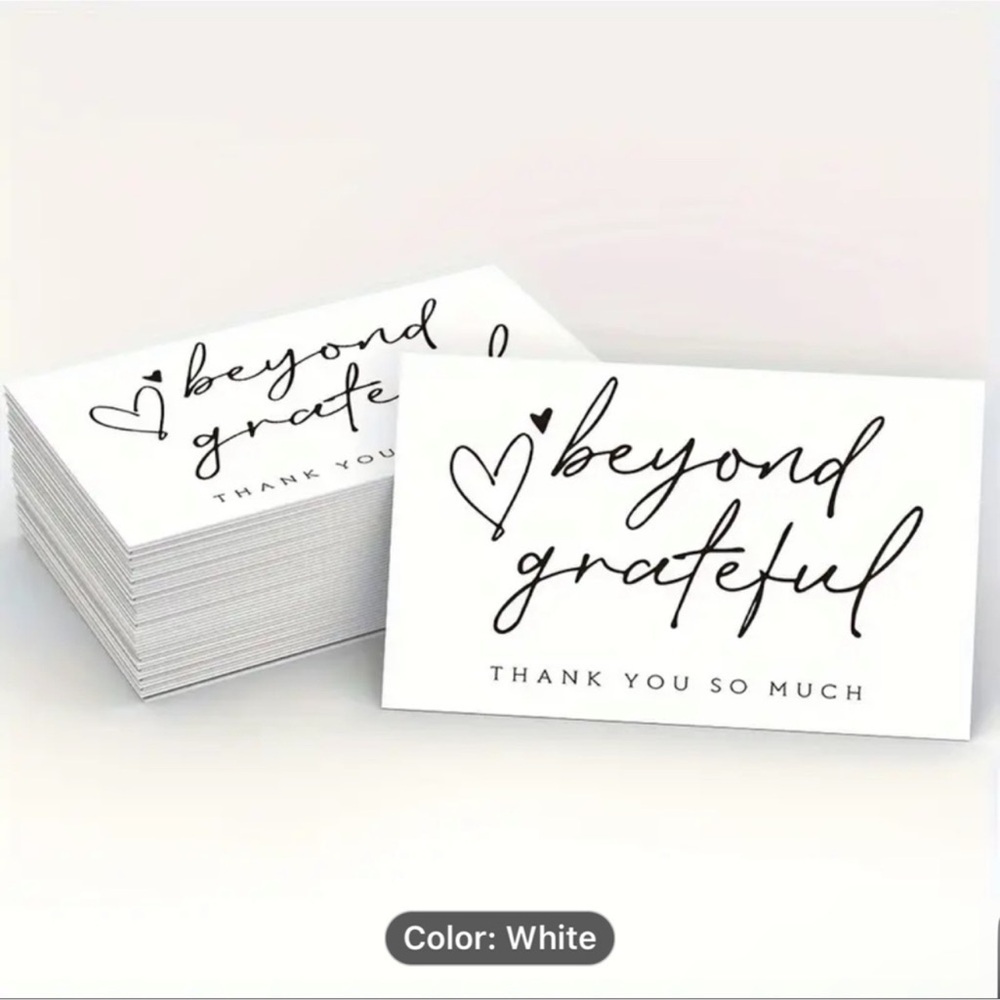 50 piece Thank you card set